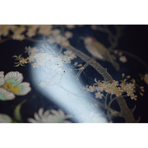 310 - Hayashi Kodenji (1831 - 1915)Fine Japanese cloisonné enamel bird tree vase, Meiji 1868 - 1912, worke... 