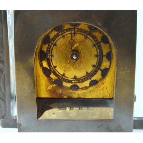 219 - Michael Lloyd (British, b. 1950) Silver-cased carriage clock, hallmarks for Edinburgh, date letter S... 