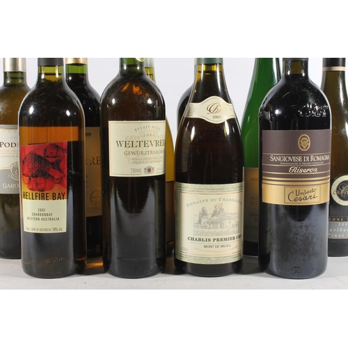 17 - Case of mixed wines to include WELTEVEREDE 2002 Charonnay 14% abv. 75cl, WELTEVERDE 2002 Gewurztrami... 