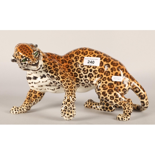 Nymphenburg porcelain leopard 'Zola', Hans Behrens, impressed mark