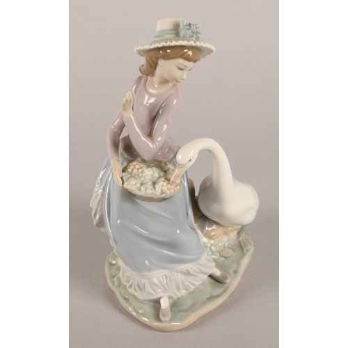 10 - Lladro figurine, a girl with swan