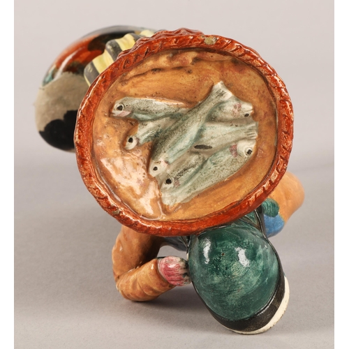 2 - Portobello Scottish pottery figure of a Newhaven fishwife in traditional dress
