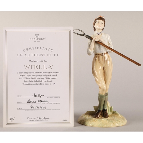 4 - Coalport figurine 'Stella' limited edition no. 115/7500, with certificate of authenticity