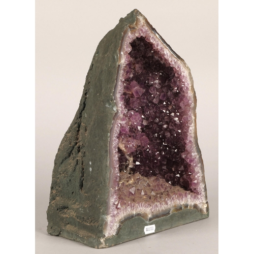 44 - Large amethyst cathedral geode, approx. 34cm h. x 27cm w. at base