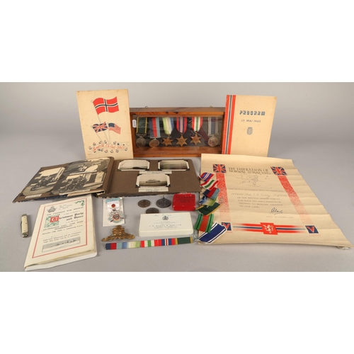 50 - Collection of WWII military memorabilia and ephemera pertaining to 1442430 BDR F. G. TOLLEY R. A (F.... 