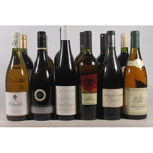 17 - Case of mixed wines to include WELTEVEREDE 2002 Charonnay 14% abv. 75cl, WELTEVERDE 2002 Gewurztrami... 