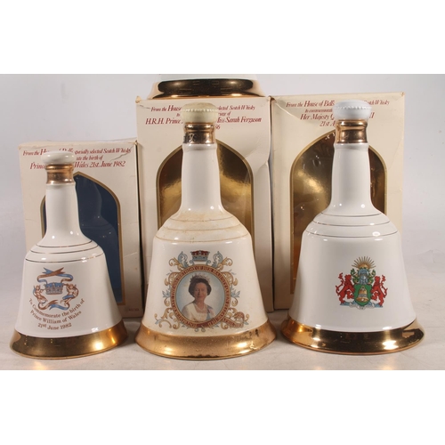 39 - Four bottles of BELLS blended Scotch whisky to include Queen Elizabeth 60th birthday 1986 43% abv. 7... 