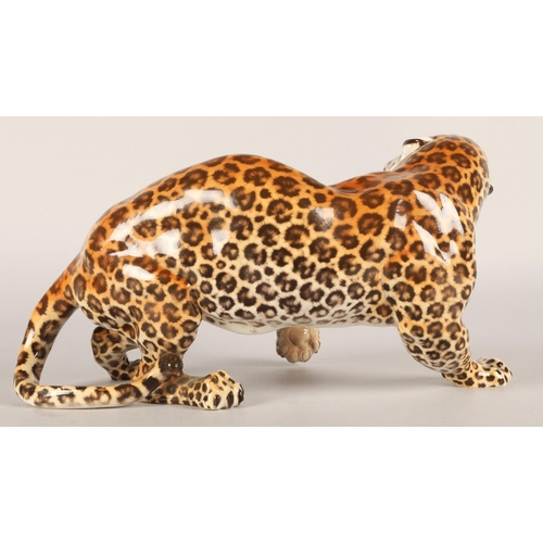 Nymphenburg porcelain leopard 'Zola', Hans Behrens, impressed mark