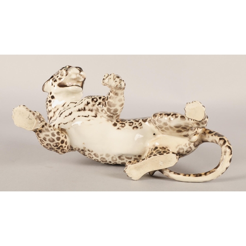 Nymphenburg porcelain leopard 'Zola', Hans Behrens, impressed mark