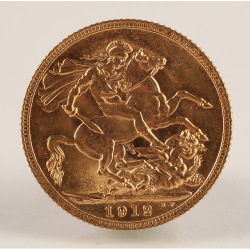 56A - George V gold sovereign dated 1912