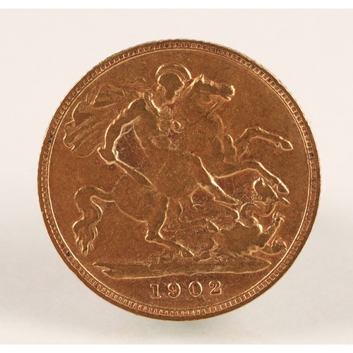 57A - Edward VII gold half sovereign dated 1902