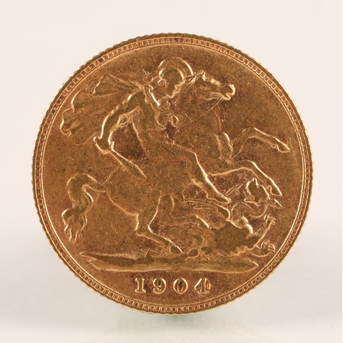 59A - Edward VII gold half sovereign 1904