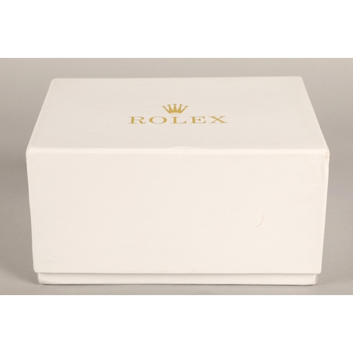 85 - Gents 18ct yellow gold Rolex Oyster Perpetual Day-Date wrist watch, gold coloured dial with hour mar... 