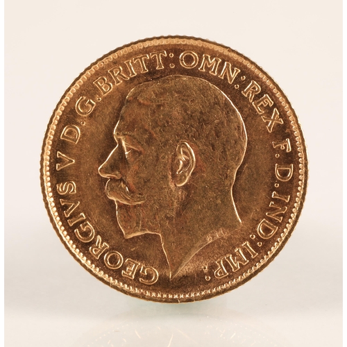 60A - George V gold half sovereign dated 1912