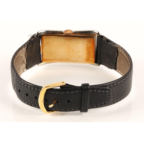 90 - Vintage Gentleman's Rolex Prince 9ct gold two tone wrist watch, rectangular silvered dial with numbe... 