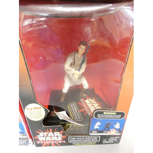 Star Wars. Four boxed 1999 Think Way toys Star Wars Interactive