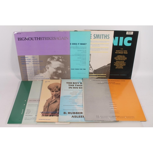 10 - The Smiths, 12'' vinyl singles to include Panic, Ask, Barbarism Begins At Home, Big Mouth Strikes Ag... 