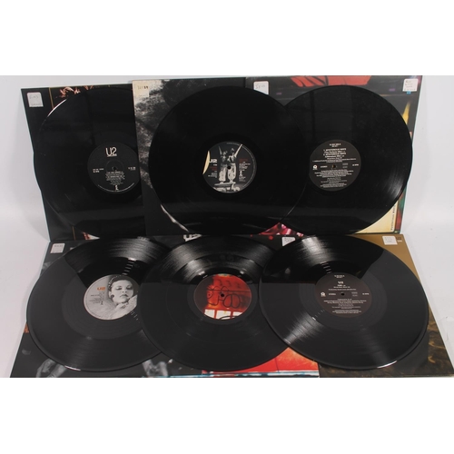 13 - U2, 12'' vinyl singles to include With Or Without You, Where The Streets Have No Name, Desire, One, ... 