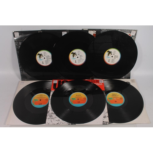 13 - U2, 12'' vinyl singles to include With Or Without You, Where The Streets Have No Name, Desire, One, ... 