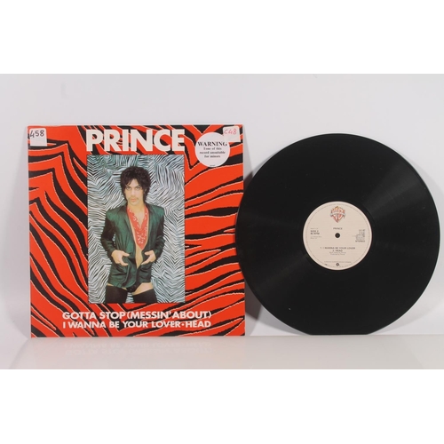 20 - Prince, Gotta Stop (Messin' About) 12'' vinyl single with side B having I Wanna Be Your Lover and He... 