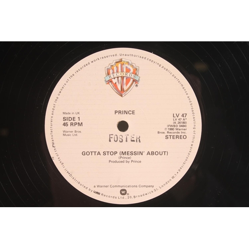 20 - Prince, Gotta Stop (Messin' About) 12'' vinyl single with side B having I Wanna Be Your Lover and He... 