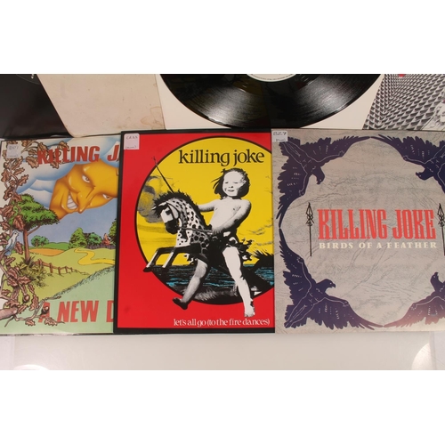 26 - Killing Joke, 12'' vinyl singles to include A New Day, Birds Of A Feather, Requiem/Change, also a wh... 