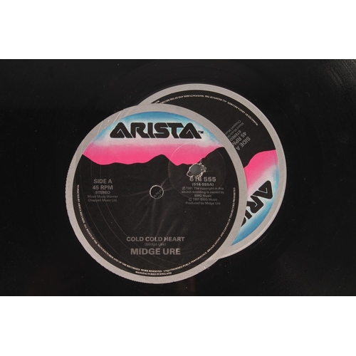 29 - Ultravox, 12'' vinyl singles to include Dancing With Tears In My Eyes Chrysalis promo copy, Hymn, Vi... 