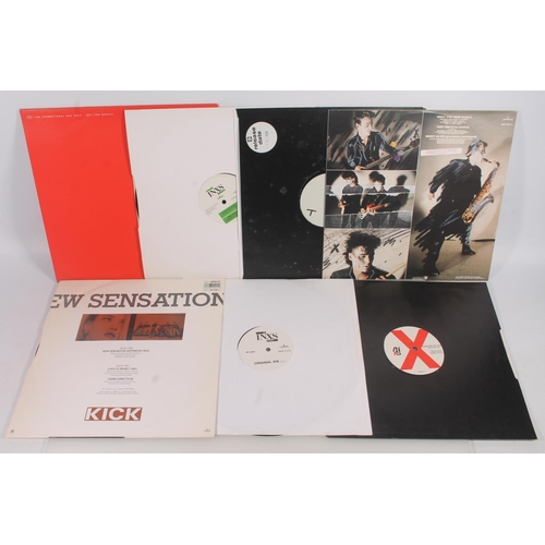 31 - INXS, 12'' vinyl singles to include Original Sin, Suicide Blonde, New Sensation (Nick Twelve Inch Mi... 