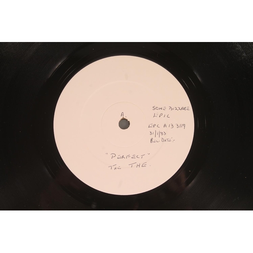 32 - The The, Uncertain Smile 12'' yellow vinyl, and two 12'' singles Perfect on white label and Heartlan... 