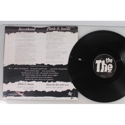 32 - The The, Uncertain Smile 12'' yellow vinyl, and two 12'' singles Perfect on white label and Heartlan... 