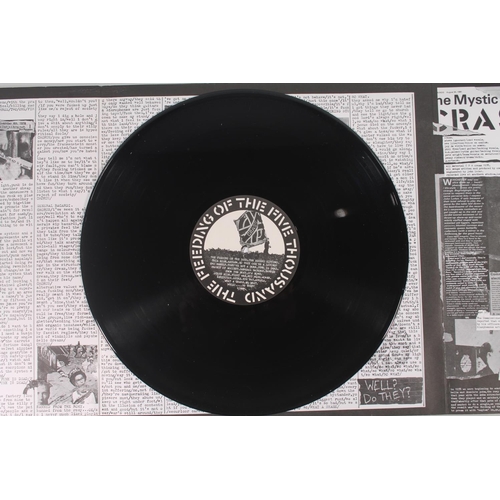 34 - Crass, Punk Rock The Feeding Of The Five Thousand with insert and The Second Sitting with fold-out s... 