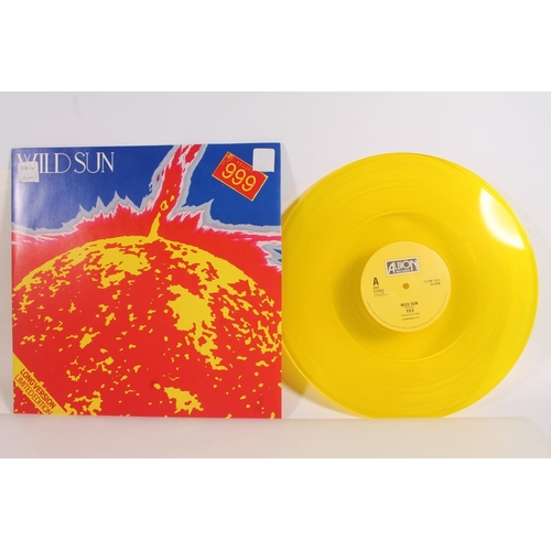 42 - PUNK, 12'' vinyl singles to include V2 Man In The Box, TJM1 1978, 999 Wild Sun Yellow vinyl, The Son... 