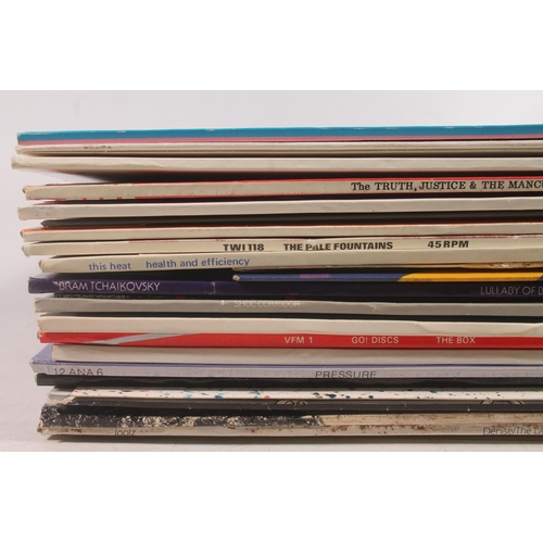 43 - Record case containing New Wave and other genres to include The Associates Tell Me Easter's On Frida... 