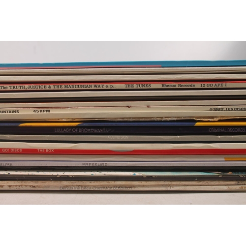 43 - Record case containing New Wave and other genres to include The Associates Tell Me Easter's On Frida... 