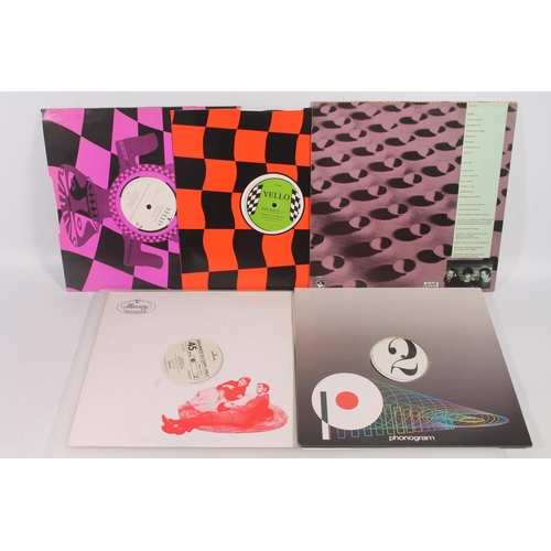 45 - YELLO, 12' single vinyl's to include Vicious Games on white label pressing, Gold Rush 1 Advance DJ C... 