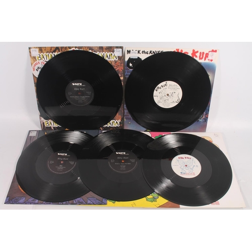 51 - King Kurt, 12'' vinyl singles to include Mack The Knife, Billy, Rack and Ruin, America, etc.  (5)... 