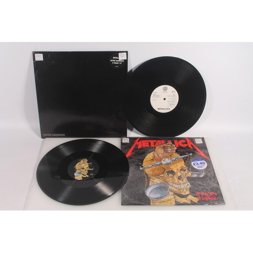52 - Metallica, 12'' vinyl singles to include Harvester Of Sorrow with shrink wrap on front cover, 4 Trac... 
