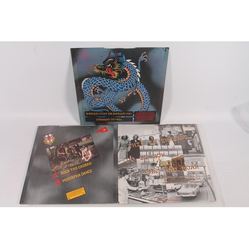 56 - The Clash, 12'' vinyl singles to include Straight To Hell, Double A Side with Should I Stay Or Shoul... 