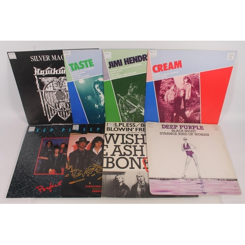 59 - Rock Groups on 12'' vinyl singles to include Deep Purple Knocking At Your Back Door limited edition,... 