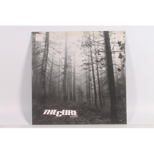6 - The Cure, A Forest on Fiction Records 12'' vinyl single, with B side Another Journey By Train (FICSX... 