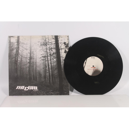 6 - The Cure, A Forest on Fiction Records 12'' vinyl single, with B side Another Journey By Train (FICSX... 