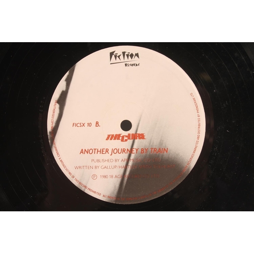 6 - The Cure, A Forest on Fiction Records 12'' vinyl single, with B side Another Journey By Train (FICSX... 