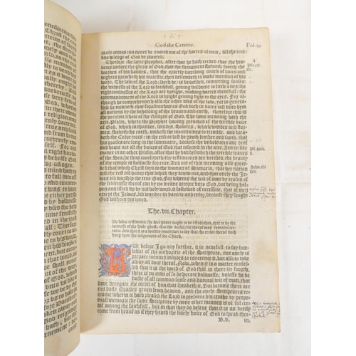 99 - CALVIN JOHN.  The Institution of Christian Religion, written in Latine By Maister John Calvine and t... 