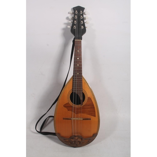 Bowl backed mandolin with label inscribed Suzuki-violin-SHA, 1970