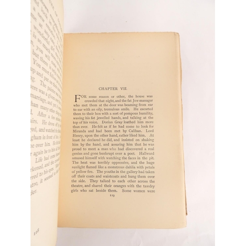 64 - WILDE OSCAR.&nbsp;&nbsp;The Picture of Dorian Gray. Half title. Four leaves of publishers adverts. O... 