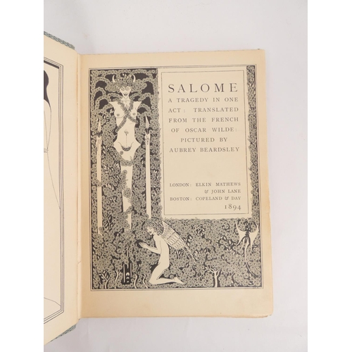 65 - WILDE OSCAR.  Salome, A Tragedy in One Act. Ltd. ed. of 500 copies for England. Title & list of ... 