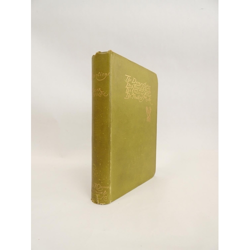 66 - WILDE OSCAR.  Intentions, The Decay of Lying Pen, Pencil & Poison, the Critic as Artist, the Tru... 