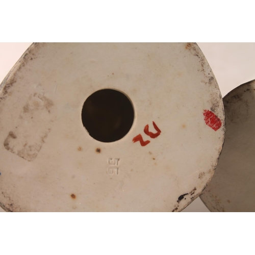 13 - Pair of Chinese pottery cockerel models, 30cm high.