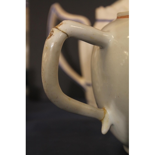 17 - Copeland & Garrett Late Spode Felspar porcelain blue and white sucrier and cover decorated with ... 