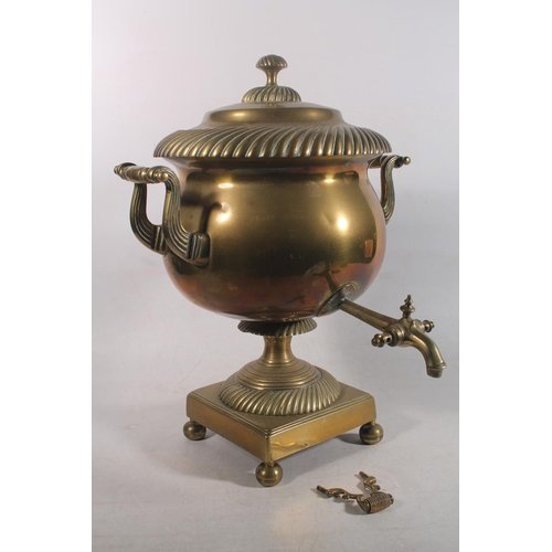 31 - Brass samovar, 43cm high.